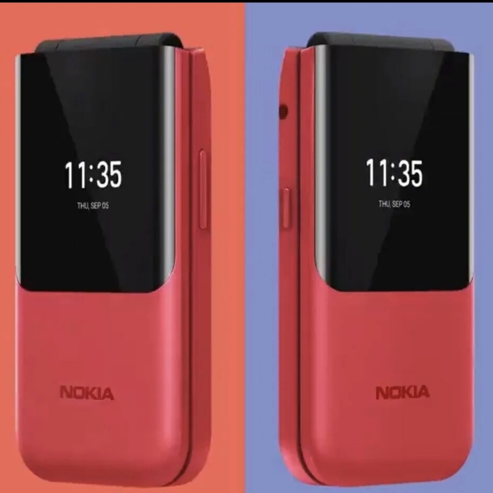 Brand New Nokia 2720 - 4GB - 2G Ocean Red (Unlocked) (DUAL SIM)